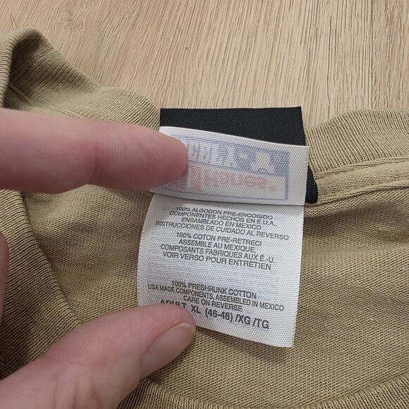 Vintage Hanes Harley Davidson Tan Utah Hog Rendezvous 2000 T-Shirt Size XL - Picture 7 of 10